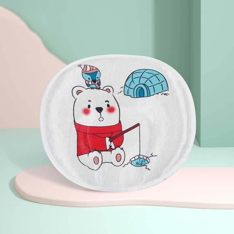 婴儿凉枕头夏天透气吸汗冰丝宝宝凉爽夏季儿童小孩荞麦0-1-3-新款