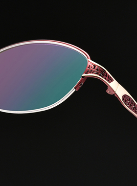 纯钛近视眼镜女超轻防蓝光半框近视潮变色镜配丹阳潮眼镜框85897