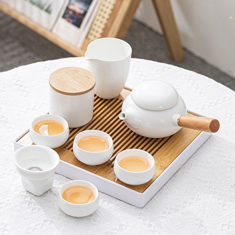 全季酒店茶具简约现代功夫茶具套装多人家用客厅户外旅行茶壶小套