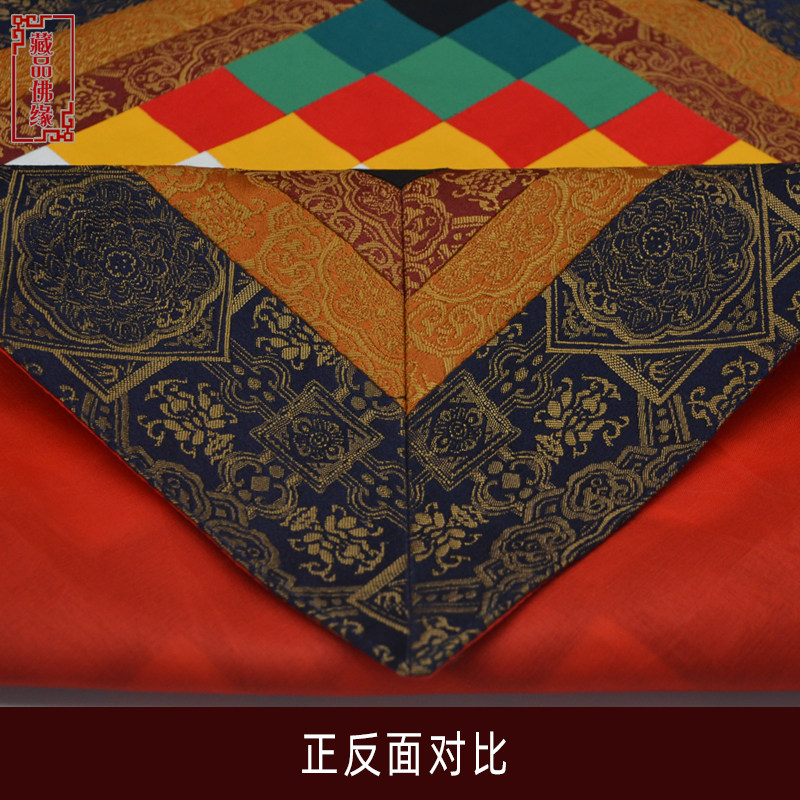 藏式彩色方块拼花桌布酒店居家供桌台布方形茶几民族风布艺装饰