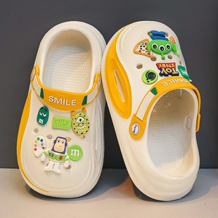 儿童凉拖鞋男童夏款防滑防臭2025新款沙滩洞洞鞋男孩夏天两穿凉鞋