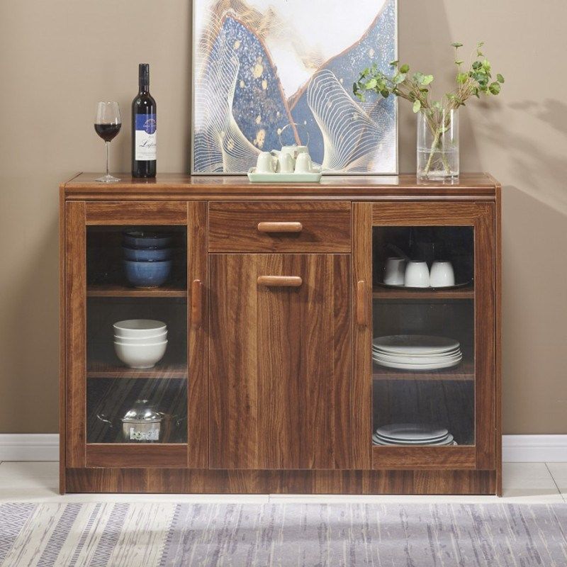 中式餐边柜简约现代实木餐厅茶水柜微波炉碗橱酒柜厨房柜子储物柜,住宅家具,餐边柜,淘宝优惠券,粉丝福利购,淘宝优惠卷