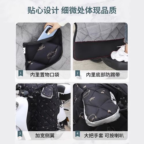电动自行车冬季挡风被加绒加厚电车小电瓶车专用冬天防风罩防寒衣
