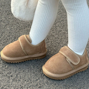 女宝宝棉鞋冬季加绒加厚雪地靴男1一2-3岁小童鞋子婴儿软底学步鞋