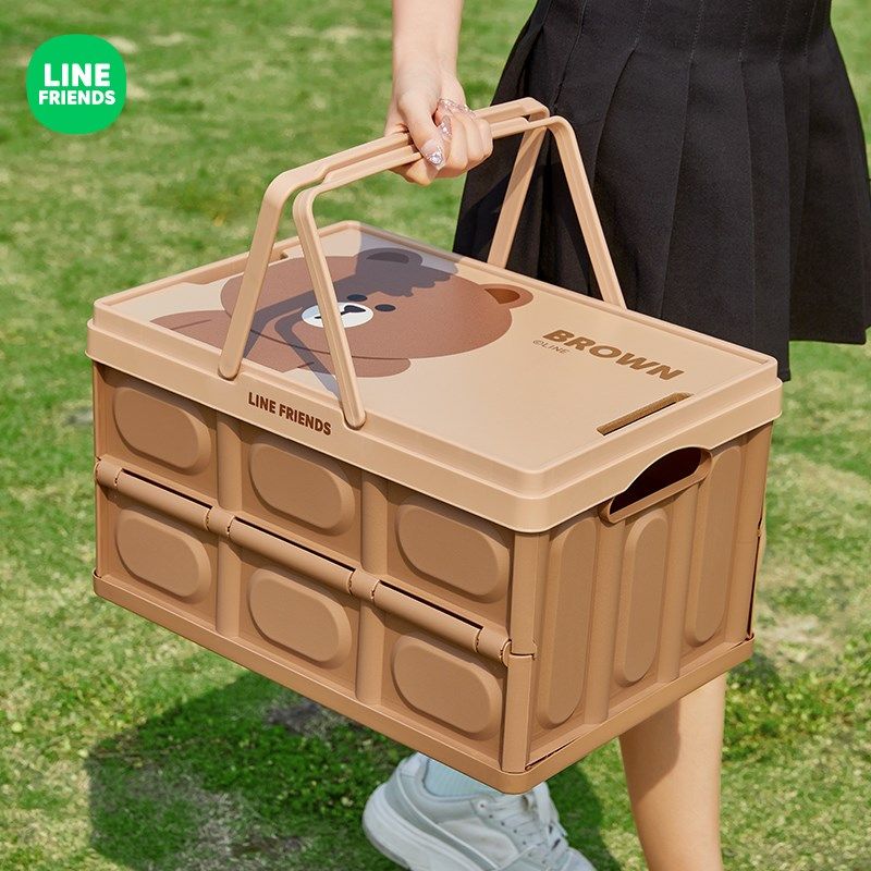 户外露营收纳箱大容量超大整理箱车载后备箱储物箱带盖可折叠箱子