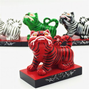 【闽南朝天宫心默园文创】虎爷将军金木水火土色五色俱全