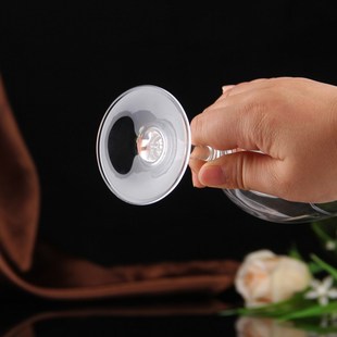 石岛无铅水晶高脚杯红酒杯套装家用欧式小奢华6只装小号大号个性