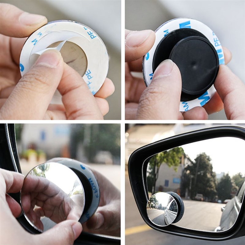 Dewtreetali Blind-Spot-Mirror Rear-View Round Wide-Angle Gla