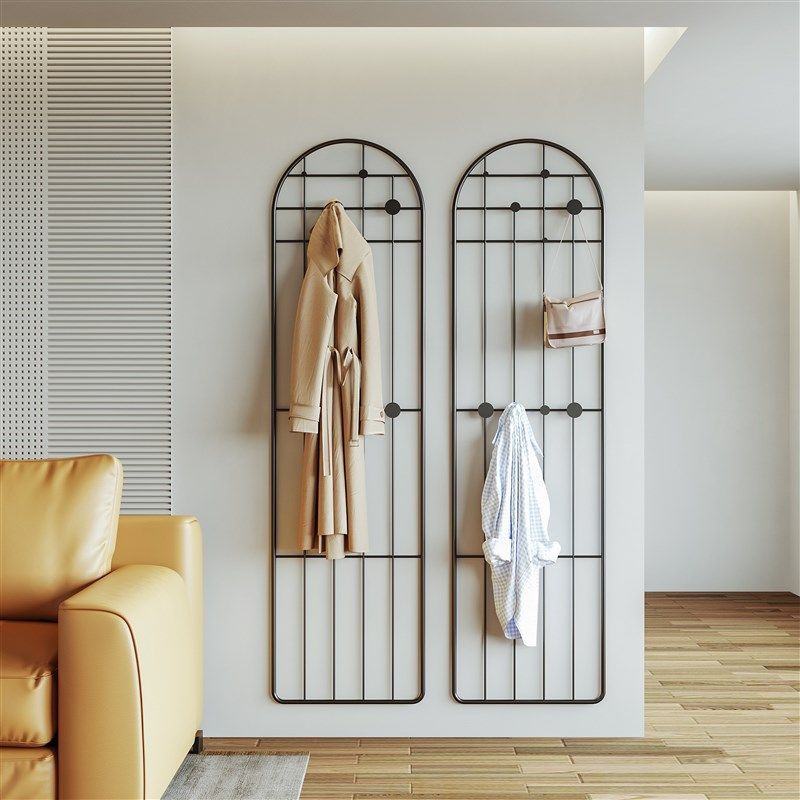 贴墙壁衣架挂衣架壁挂式入户玄关铁艺衣帽架卧室墙上落地置物架,住宅家具,衣帽架,淘宝优惠券,粉丝福利购,淘宝优惠卷