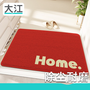新款地垫入户门丝圈脚垫玄关客厅2023新款红色室外大门口进门地毯