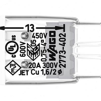网红WAGO10只装2773402接线端子分线器导线并线连接器硬线专用接