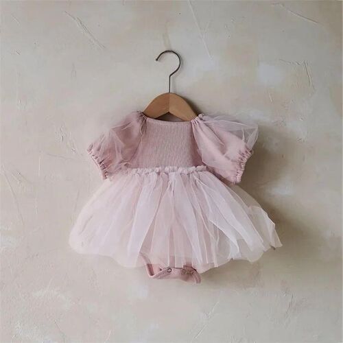 小众高货Spring Summer Newborn Baby Girl Clothes Baby Girl La