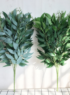热销Artificial willow bouquet fake leaves for Home Christmas