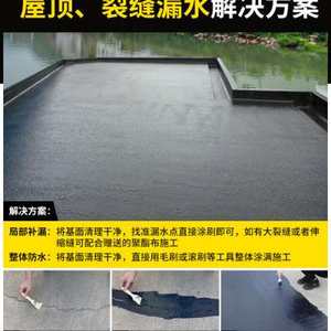 爱宅屋顶防水补漏材料堵顶王w水不漏房顶房屋楼房平漏阳台天沟外