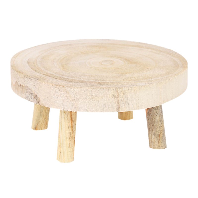 速发Wooden Stool Home Bathroom Corner For Kids Adults Round