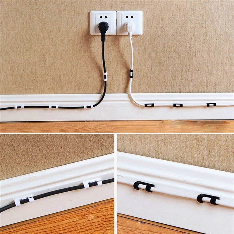 20Pcs/Set Cable Winder Wire Storage Silicon Cable Manager H