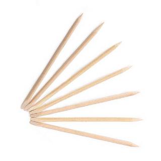 推荐10Pcs/set 11.5cm Double Sided Orange Wood Sticks Cuticle