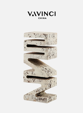 梵其简约现代抽象艺术摆件客厅花器摆设干花花瓶样板W间民宿装饰