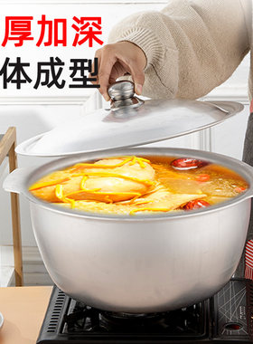 新疆抓电锅特厚纯铝制汤锅铝炖锅家用小锅大容R量羊肉手抓饭铝锅