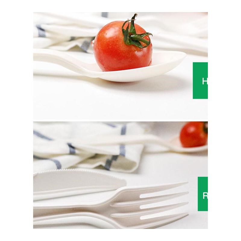 推荐150pcs Disposable tensils  Compostable ks Spoons Knives 包装 五金配件包装 原图主图