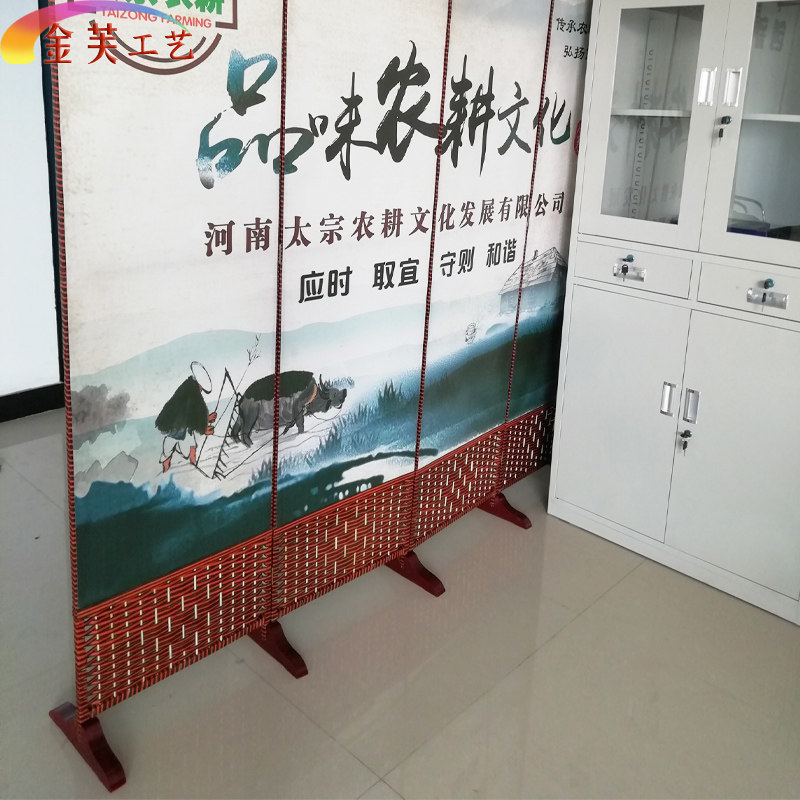 家用屏风底座断落拉直隔支折屏折叠玄关架子中式实木固定架地脚架