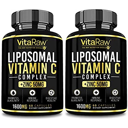 速发Liposomal Vitamin C Supplement [2 Pack] 1600mg with Zinc