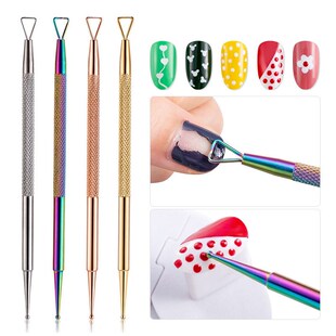 Tweezer Remover Nail-Art-Tools Nail-Cuticle-Pusher Uv-Gel-Po