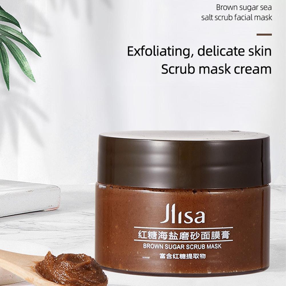 推荐65g Brown Sugar Scrub Facial Scrub Mask Cream Exfoliatin