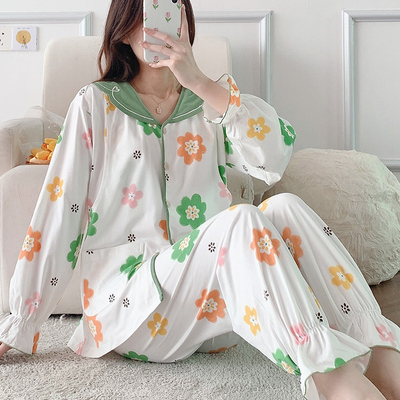 月子服夏季薄款产后纯棉r哺乳孕妇睡衣孕期专用小个子春秋天家居