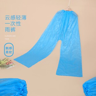 夏季儿童赶海服一次性防雨防水裤连脚成人加厚套装宝宝装备透明