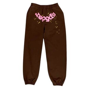 小众高货Sp5der 555555 Brown Web Hoodie pants 卫衣长裤运动休