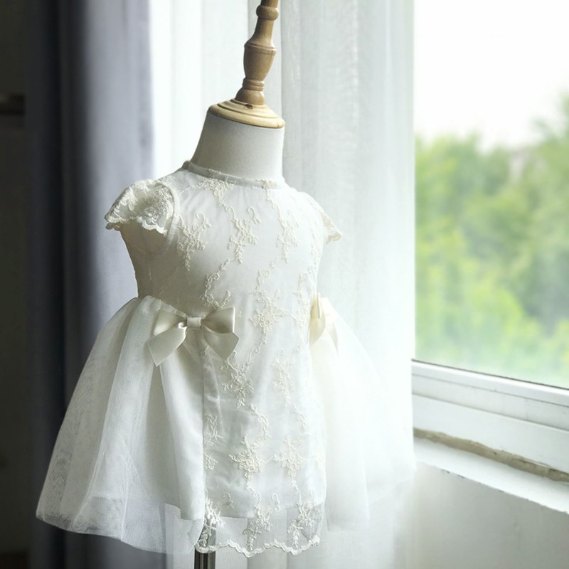 婴儿公主裙夏装女宝宝洋气百天连衣裙小女孩周岁礼服蓬蓬裙夏季薄