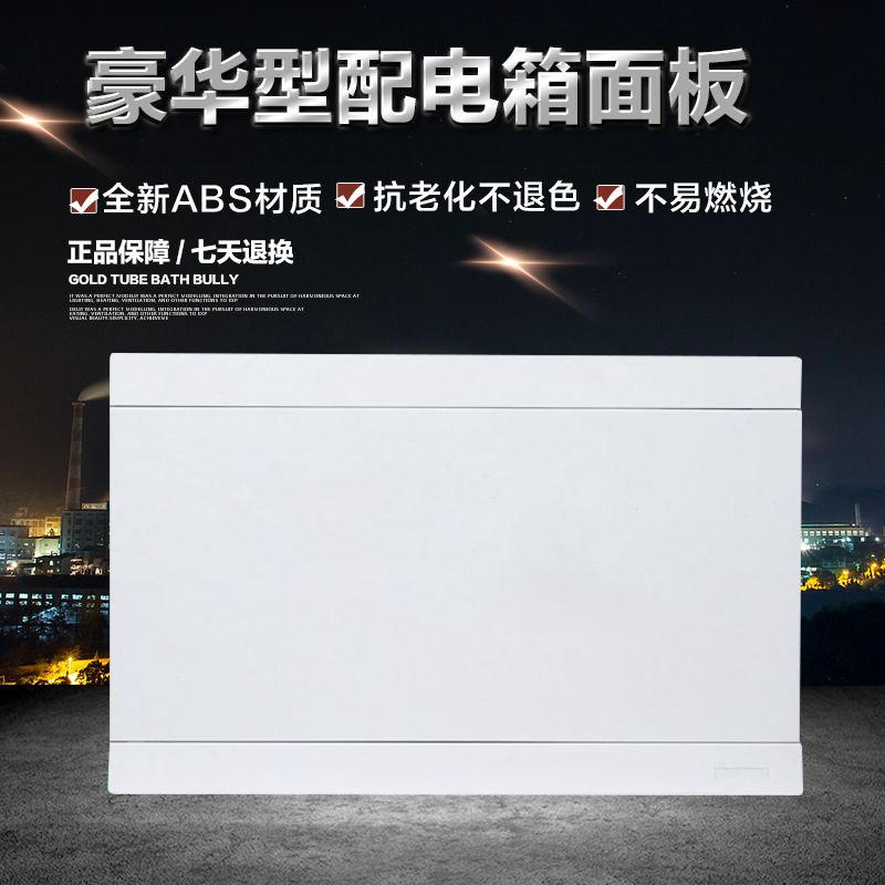 T配电箱盖板C强电箱面板盖L白色塑料家用电控箱8 12 16 20回路