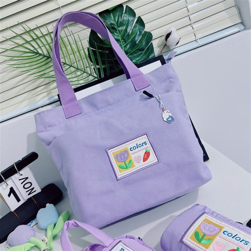 小众文艺简约拉链便携上班手提包女帆布可爱大学生上课手拎单肩包,箱包皮具/热销女包/男包,时尚帆布包,淘宝优惠券,粉丝福利购,淘宝优惠卷