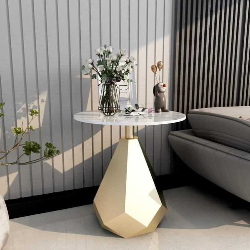 轻奢角几大理石边几客厅沙发边桌阳台小圆桌床边柜创意桌子小茶