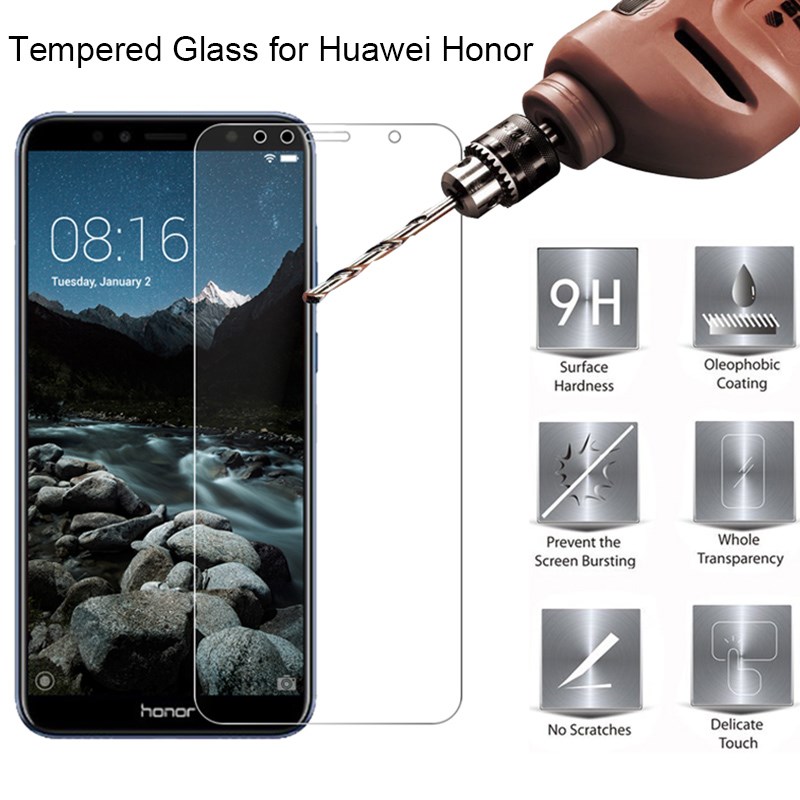 1pcs/2pcs Tempered Glass for Huawei Y7 Y5 Y6 Prime 2018 Nova