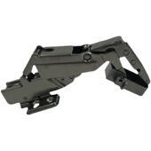 90极简窄边框铝框门缓冲阻尼门铰165度180度铝合金玻璃门铰链全盖