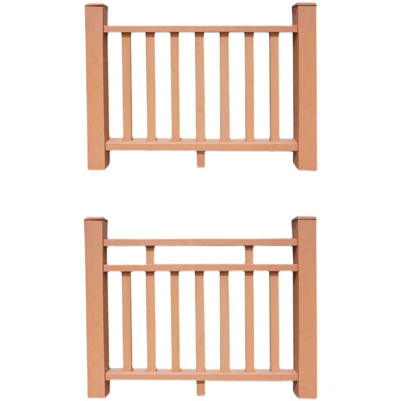 推荐塑木护栏风景区栈道河边扶手木塑栏杆公园河道防腐木围栏厂家