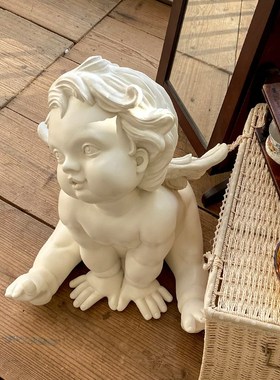 欧式复古胖天使摆件家居饰品法式可爱树脂创意客厅桌面装饰品摆件