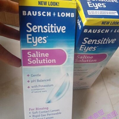 小众高货ensitive Eyes Contact Lens Solution by Bausch &amp L