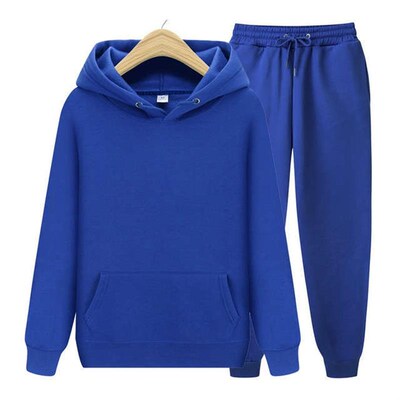 小众高货Mens Sets Hoodies+Pants Autumn Winter Hooded Sweatsh
