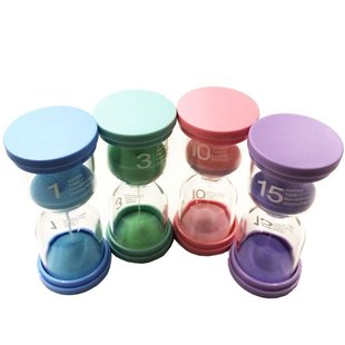 新款时间沙漏计时器一套儿童防摔塑料流沙瓶半个小时的15分钟十分