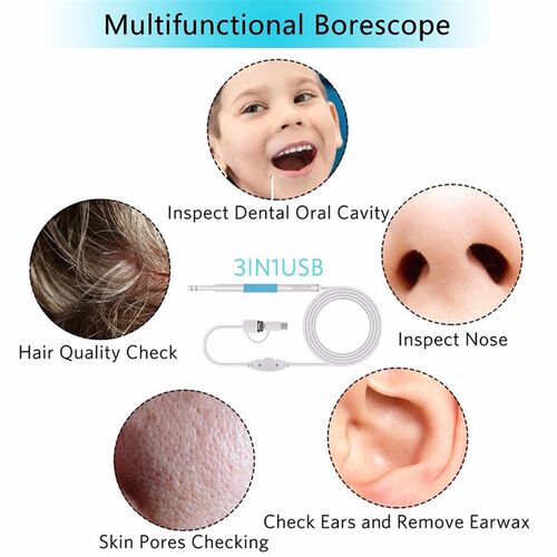In Ear Cleaning Endoscope SB Visual Ear Spoon 5.5mm 0.3MP Mi
