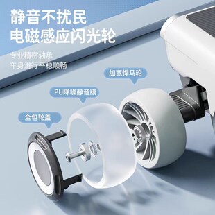 新款儿童电动滑板车小孩可做可骑滑滑溜溜车男女孩助力踏板