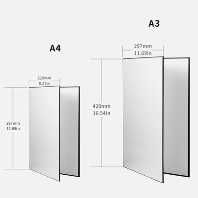 速发selens摄影卡纸加厚可折叠反光板A4拍照道具金银黑白A3补光板