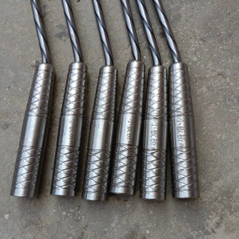 正宗小板桥扎钩鱼纹柄高强度耐敲打手工扎丝钩钢筋绑钩桩芯钢筋钩