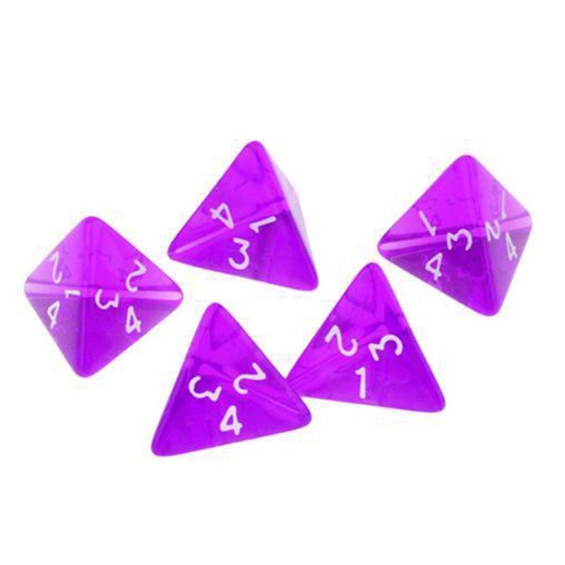 tolesale Dices D4 4 Sided MultiWSideId Dice Seh of 5 For D4