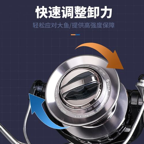 防海水全金属纺车轮远投渔线轮海竿路亚竿矶竿大物专用锚鱼鱼线轮