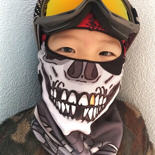 Buff儿童滑雪头套面罩装备保暖围脖冬季抓绒防风护脸骑行面巾匪帽