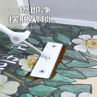 I竖版入户地垫可裁剪耐脏毛毯门A口玄关进门家用免洗可擦皮革脚垫